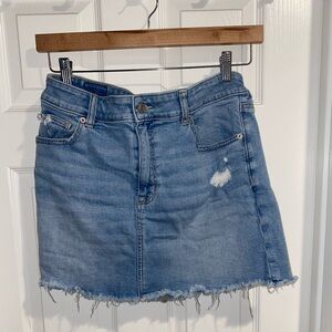 AE Distressed Denim Mini Skirt